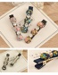 Fashion Navy Flower Pattern Decorated Hair Clip