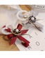 Elegant Claret-red Hollow Out Heart Shape Decorated Hairpin