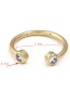 Fashion Gold Color Pure Color Decorated Ring