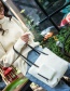 Fashion White Pure Color Decorated Shoulder Bag ( 2 Pcs)