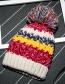 Fashion Navy Color Matching Decorated Hat