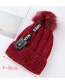 Fashion Red Letter Patch Decorated Hat