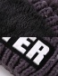 Fashion Black Letter Patch Decorated Hat