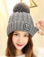 Fashion White Letter Patch Decorated Hat