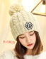 Fashion White Letter Patch Decorated Hat