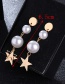 Fashion Gold Color Pearl Decorated Earrings