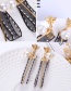 Fashion Black Butterfly Shape Decorated Earrings