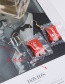 Fashion Coffee Candy Shape Decorated Earrings