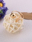Fashion Gold Color Ball Decorated Pure Color Ring