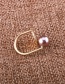 Fashion Gold Color Round Ball Decorated Opening Ring