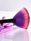 Trendy Purple+red Sector Shape Decorated Makeup Brush(4pcs)