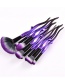 Trendy Purple+black Color Matching Decorated Concealer Brush(1pc)