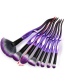 Trendy Purple+black Flame Shape Decorated Makeup Brush(1pc)