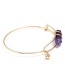 Trendy Purple Geometric Shape Decorated Simple Bracelet