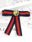 Trendy Red+navy Sunflower Decorated Simple Bowknot Brooch