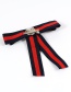 Trendy Red+navy Insect Decorated Simple Bowknot Brooch