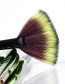 Trendy Green+brown Color Matching Decorated Eyes Brush(10pcs)