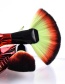 Trendy Red+coffee Leaf Shape Decorated Concealer Brush(1pc)