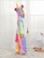 Lovely Multi-color Unicorn Decorated Children Pajamas