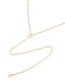 Fashion Gold Color Pure Color Decorated Long Necklace