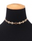 Fashion Gold Color Round Shape Decorated Choker