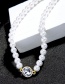 Fashion White Round Shape Decorated Necklace