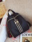 Fashion Black Shipping Bag Shape Decorated Backpack