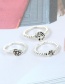 Fashion Silver Color Anchor&flower Decorated Ring Sets(9pcs)