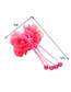 Lovely Light Pink Flower Decorated Taseel Design Hair Claw