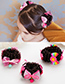 Fashion Plum Red Bowknot Decorated Simple Child Wig(1pc)