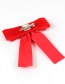 Fashion Red Dragonfly Decorated Bowknot Shape Brooch