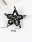 Fashion Black Star Shape Decorated Simple Brooch