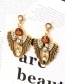 Fashion Green Wings Pendant Decorated Simple Earrings