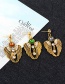 Fashion Champagne Wings Pendant Decorated Simple Earrings