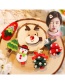 Fashion Red Hat Shape Decorated Christmas Hairpin