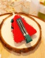 Fashion Red+white Santa Claus Decorated Christmas Hairpin