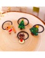 Fashion Green+red Leaf Shape Decorated Christmas Hair Band