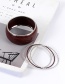 Fashion Coffee Cylindrical Shape Design Simple Bracelet(8pcs)