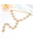Fashion Multi-color Diamond Decorated Long Tassel Necklace