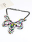 Fashion White Hollow Out Decorated Necklace