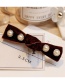 Fashion Claret Red Pearl Decorated Hair Clip