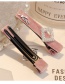 Fashion Pink Square Shape Decorated Hair Clip