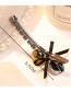 Fashion Olive Green Bowknot Shape Decorated Hair Clip