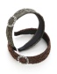 Fashion Coffee Circular Ring Shape Decorated Headband
