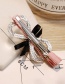 Lovely Gray Full Diamond Decorated Bowknot Hairpin