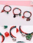 Lovely Green+red Santa Claus Decorated Hair Band