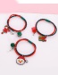 Lovely Green+red Santa Claus Decorated Hair Band
