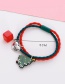 Lovely Green+red Christmas Snowman Decorated Hair Band