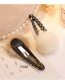 Lovely Black Fuzzy Ball Decorated Pom Hairpin