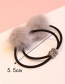 Lovely Beige Fuzzy Ball Decorated Double Layer Hair Band